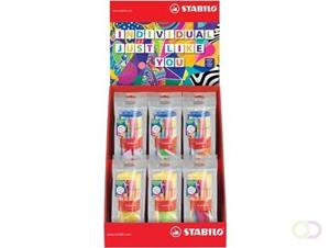 Stabilo fineliner Point 88 + viltstift Pen 68, Individual Just Like You, display van 12 x 25 stuks