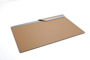 sigel Onderlegger  Smartstyle 600x440mm cognac/zilvergrijs