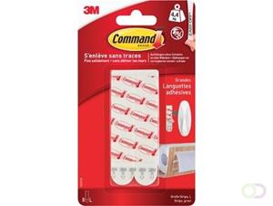 Command kleef- en navulstrip, large, wit, blister van 8 stuks