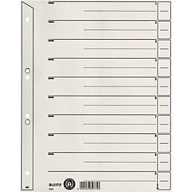 LEITZ Trennblätter 1654 A4 grau 200g 100 Blatt geöst
