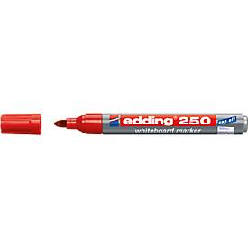 Edding Viltstift  250 whiteboard rond rood 1.5-3mm