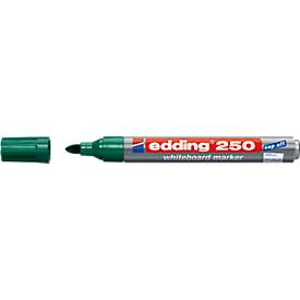 Edding Whiteboard marker 250 1.5 - 3 mm. groen (doos 10 stuks)