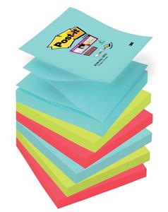 Post-it Super Sticky notes Miami, ft 76 x 76 mm, 90 vel, pak van 6 blokken