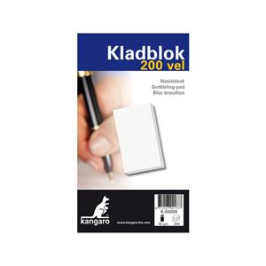 Manutan Kladblok 198 x 115 mm blanco (pak 10 stuks)