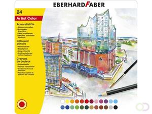 Eberhard Faber AquarellBuntstifte im Etui, 24 Farben