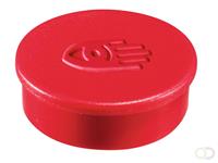 LegaMaster Magneet rond 35 mm. magneetsterkte 2500 gram. rood (pak 10 stuks)