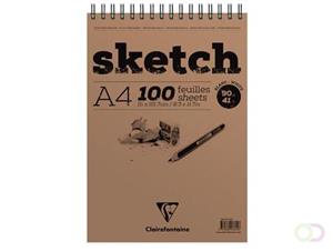 Clairefontaine schetsblok, 90 g/m², wit, A4, 100 vel