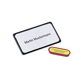 Maul Namens-Schild 80x45mm mit Magnet schwarz VE=10 Stück