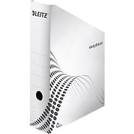 Staande collector Leitz easyboxx 6140 80 mm, A4, voor ca. 700 vellen, verticale rand, greepgat, 25 stuks.