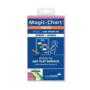 LegaMaster Magic-Chart-notitievellen. 10 x 20 cm. assorti (pak 250 stuks)