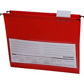 Eichner hangmappen, voor formaten tot A4, pvc, 10 stuks, rood