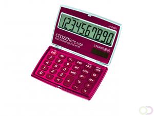 Citizen Zakrekenmachine Traveller, rood