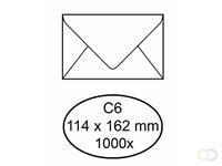 Envelop bank 114x162mm 70gr wit 1000stuks