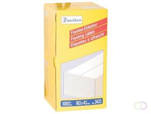 AVERY Avery Zweckform Frankier-Etiketten, 163 x 43 mm, doppelt