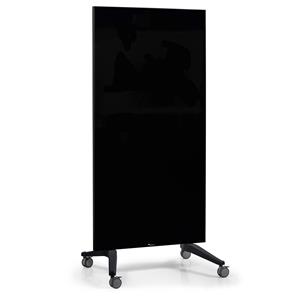 LegaMaster Mobiel glassboard dubbelzijdig - 90 x 175 cm - Zwart