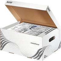 LEITZ Archiv-Klappdeckelbox easyboxx L, weiß