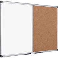 Bi-Office Kombitafel, Weißwand / Kork, 1.200 x 900 mm
