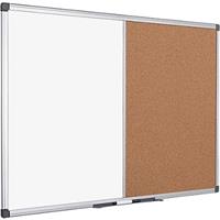 Bi-Office Combibord MAYA grijs vilt/whiteboard, magnetisch, 1200 x 1200 mm