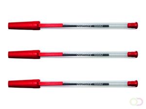 Quantore 50x  balpen met dop rood medium
