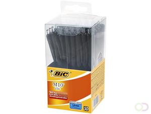 Bic Balpen  M10 Tubo 50 zwart medium