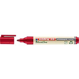 Edding Ecoline Viltstift edding 28 whiteboard Eco rond rood 1.5-3mm