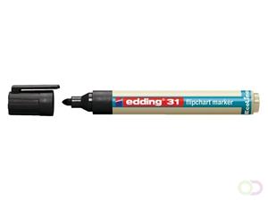 Viltstift edding 31 Eco voor flipover rond 1.5-3mm zwart