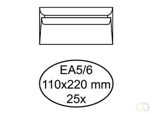 Quantore Envelop  bank EA5/6 110x220mm zelfklevend wit 25stuk