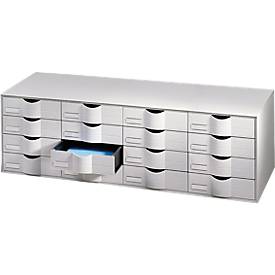 PAPERFLOW Schubladenelement, 16 Schubladen, grau