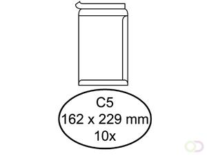 Quantore Envelop  bank C5 162x229mm zelfklevend wit 10stuks