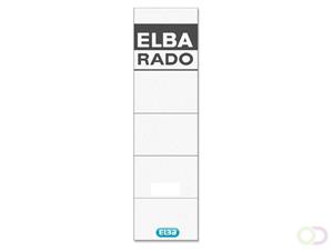 Elba Rugetiket  Rado insteekkaart 159x44mm breed wit