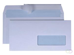 Envelop  114x229mm venster 4x11cm rechts zelfk 50st