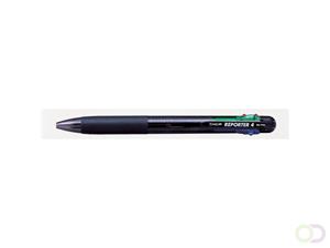 Tombow 4-Kleuren-Balpen Reporter 4 zwart transparant
