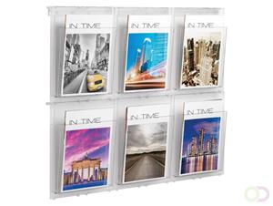 helit Wanddisplay , the placativ, , 6 x DIN A4 hoch, glasklar