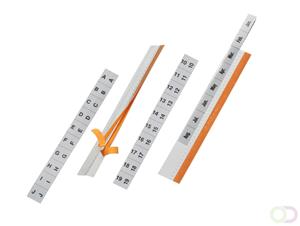 DURABLE Vollsicht-Reiter TABFIX, transparent, 3-zeilig