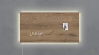 sigel Glas-Magnettafel artverum LED light, natural-wood