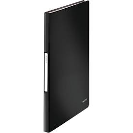 LEITZ Sichtbuch Solid, A4, PP, mit 40 Hüllen, schwarz