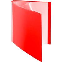 Foldersys Sichtbuch A4 30 Hüllen Rückentasche PP neutral rot