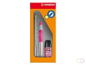 Schwan Stabilo Rollerpen Stabilo Easy Set links neon roze/metallic