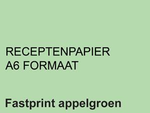 Fastprint Receptpapier  A6 80gr appelgroen 2000vel