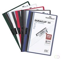 Durable Klemmhefter Duraclip 30 A4 farbig sortiert für 30 Blatt 5 Stück