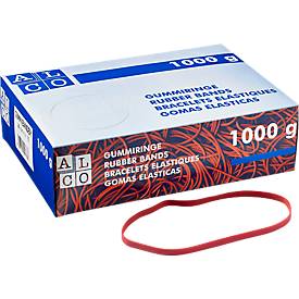 Alco Rubberen elastiekjes, rood, 200 x 6 mm, 1000 g