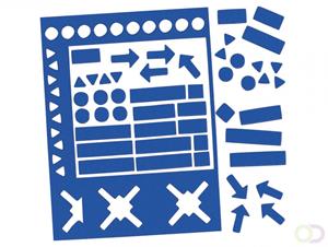 Legamaster magnetisch symbool assorti 10mm blauw