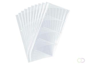 Durable Navulling t.b.v. visitekaartalbum Visifix 200 - generfd Transparant (pak 10 stuks)