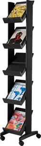 PAPERFLOW Prospektregal Corner easyDisplays, schwarz