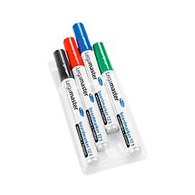 LegaMaster Board marker TZ 1 Etui met 4 markers zwart, rood, blauw en groen