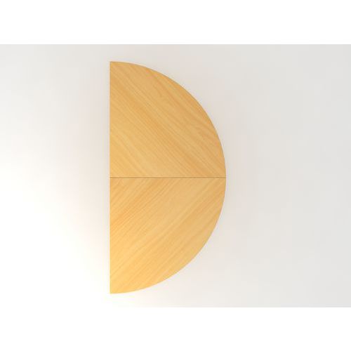 Aanbouwtafel 1/2 cirkel verstelbare voet - Hammerbacher