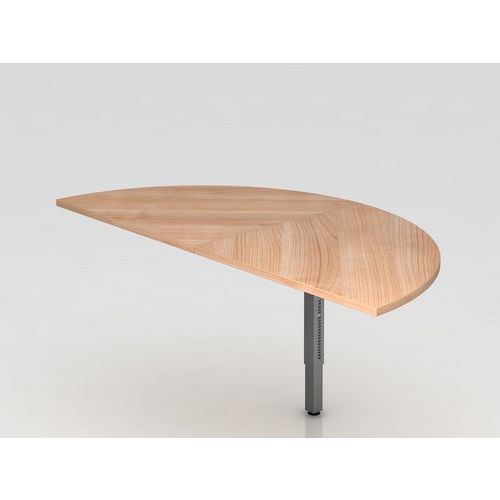 Aanbouwtafel 160x80 cm R Series 1/2 cirkel - Hammerbacher