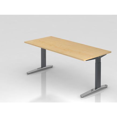 Bureau rechthoekig XB19 - 180x80 cm - Hammerbacher