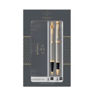 Parker Balpen en Rollerpen  IM Brushed Metal GT