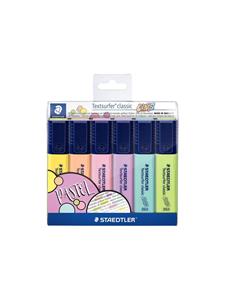 Staedtler Markeerstift  364 Textsurfer pastel set à 6 stuks assorti